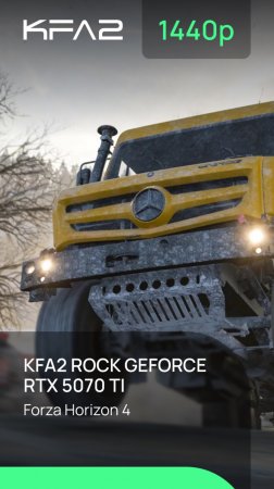 Тест видеокарты KFA2 ROCK GeForce RTX 5070 Ti Black | Forza Horizon 4 | 1440p (2K) разрешение