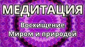 Восхищение Миром и природой. Трансформационная Медитация.