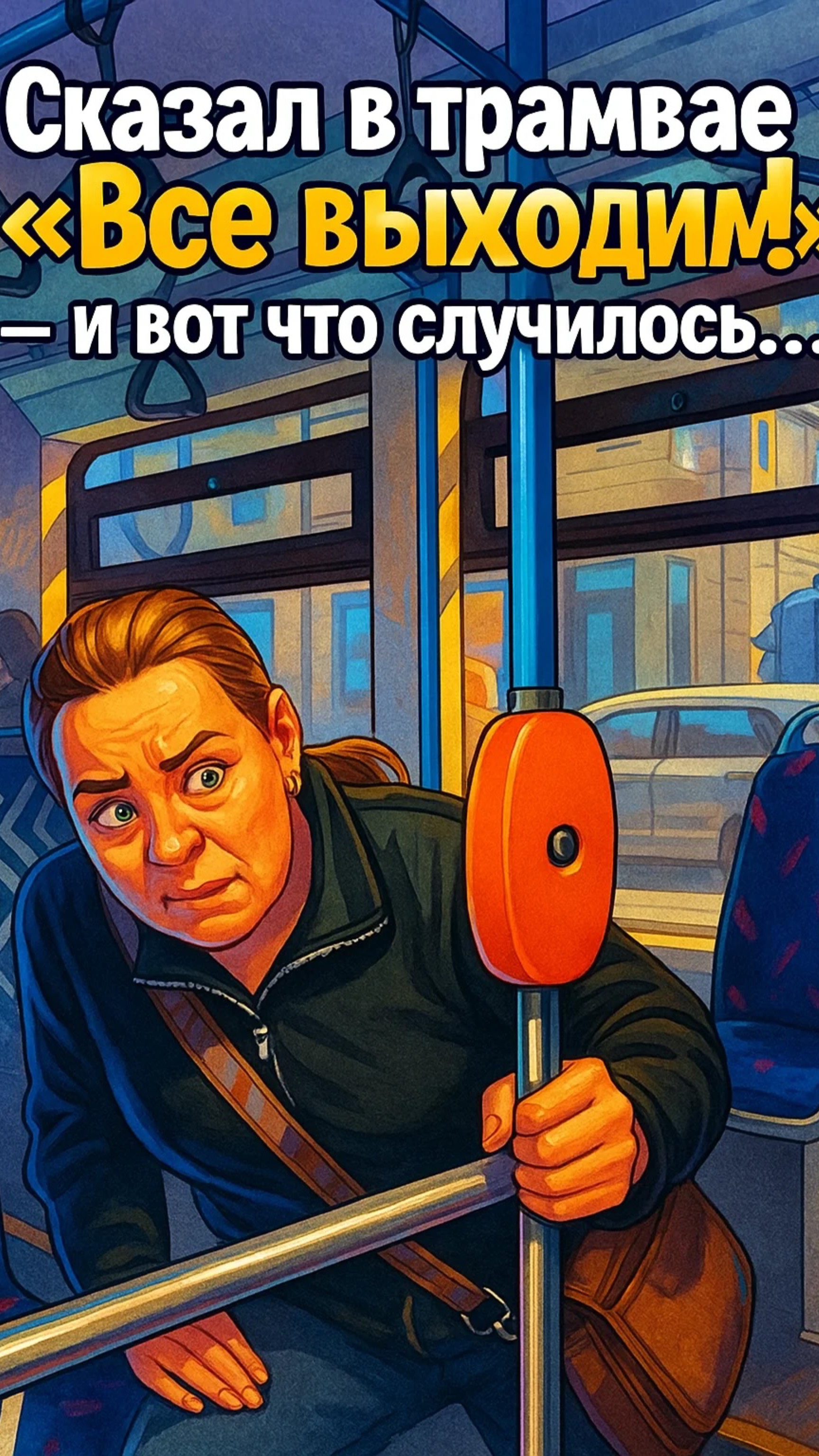 Сказал в трамвае «Все выходим!» — и вот что случилось… 😱🚃
