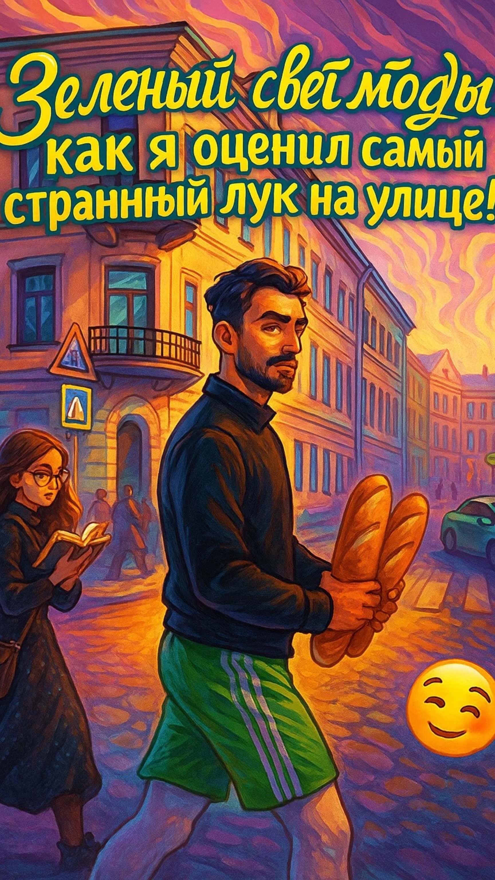 Зеленый свет моды: как я оценил самый странный лук на улице!