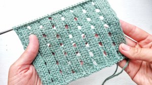 Стильный лаконичный ажур / Простой узор для вязания джемпера, сарафана