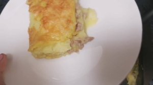 Запеканка картофельная с фаршем.