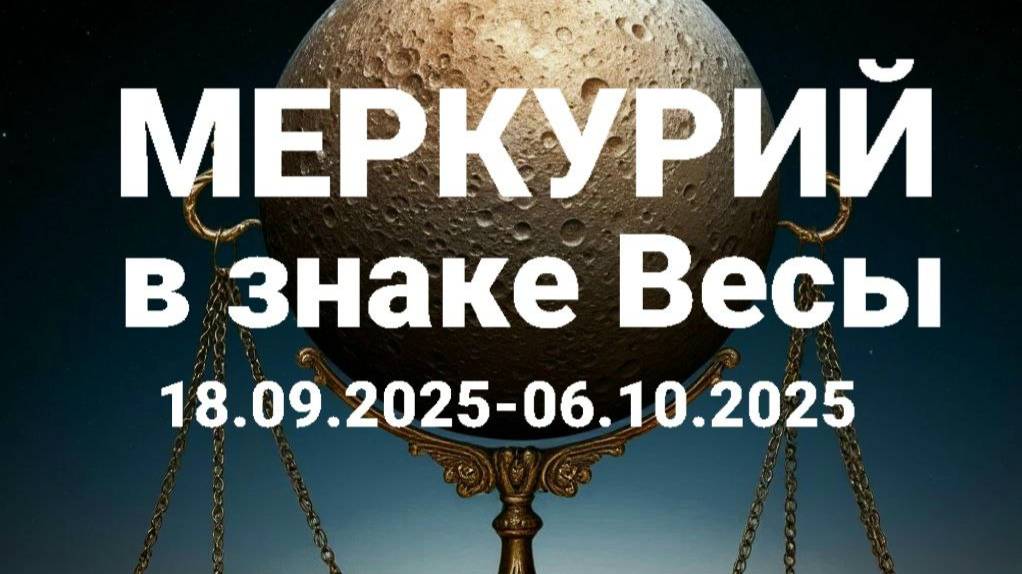 Меркурий в Весах. Общий астропрогноз смотреть онлайн