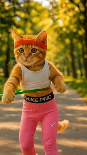 "Кошечка в гимнастике".#Кошечка #гимнастика