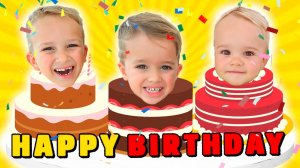 Влад и Ники. Ники празднует свой 7-й день рождения с любимыми друзьями! Видео для детей.