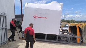 Отгрузка дробеметной камеры из Краснодарского края