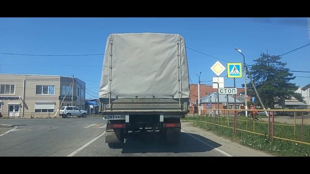 Посёлок Мостовской. Дорога Лабинск - Псебай