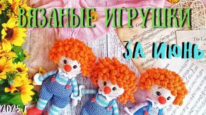 ВЯЗАНЫЕ ИГРУШКИ ЗА ИЮНЬ