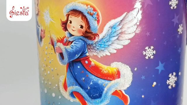 Подарочная туба «Новогоднее чудо». Праздничная упаковка для конфет.