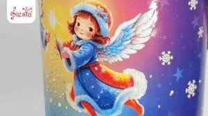 Подарочная туба «Новогоднее чудо». Праздничная упаковка для конфет.