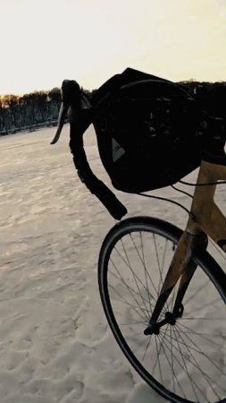 ❄️🚴 Biking Across a Frozen Lake Ontario – Insane Winter Ride! #3 #shorts