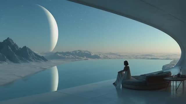 Stand by blue   Relaxing Sci Fi Space Ambient Music