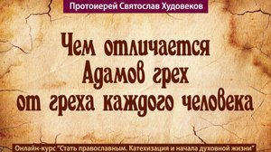 Чем отличается Адамов грех
