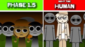INCREDIBOX SPRUNKI PH1.5 🌙👤 | NIGHT HUMANS vs IMPROVED AUDIO! 🎧🔊 ТЁМНЫЙ САУНДТРЕК!