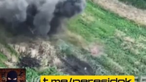 ВСУшник пшикнул борщом от близкого прилёта