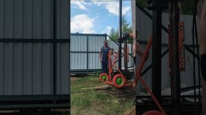 стройка#монтаж винтовых свай# подъём домов # ремонт#гидравлический сваекрут#5метровые сваи#видео2