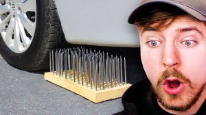 Мистер Бист 
Машина и 1000 гвоздей!