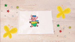 Как нарисовать поросёнка 3д ручкой.