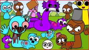 Спрунки или Спрунке - Получили по попе| Sprunki мультфильм