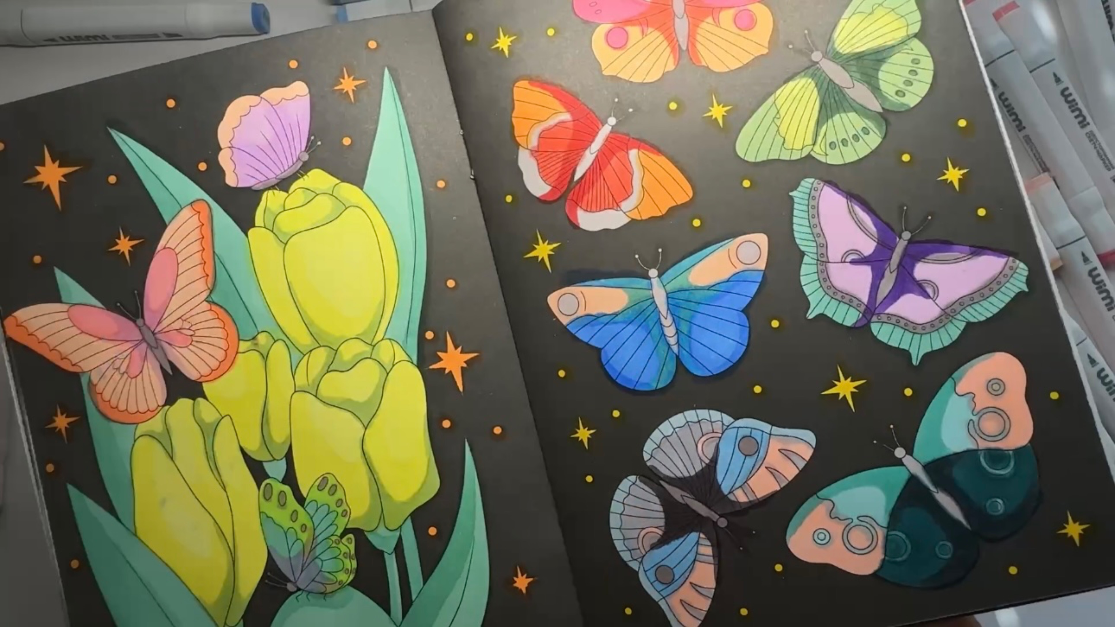 Раскрашиваем вместе 7 💜, раскраска, разукрашка, цветы и коты, для детей. смотреть онлайн