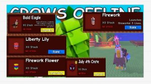 Обзор нового 4 июля обновление фейерверки🎆🎇✨   в вырасти сад в роблоксе