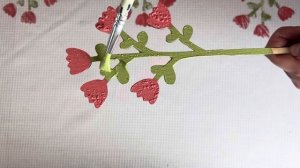 Не выбрасывай занавеску! Шью рушник и украшаю тканевыми красками