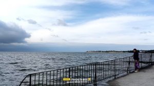 Прилив в заливе, пляж Приморский