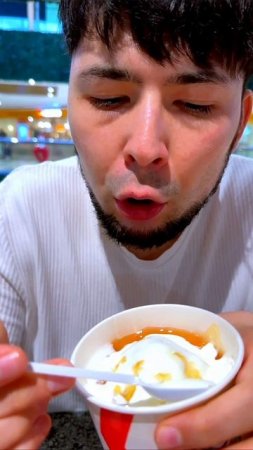 Мороженое Манго-Ананас из KFC Ростикс Rostic’s еда асмр мукбанг #Обзор #Мукбанг #АСМР #кфс #новинка2