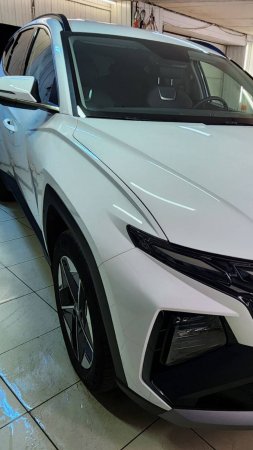 Hyundai Tucson - сделали комплексное бронирование кузова прозрачной полиуретановой плёнкой