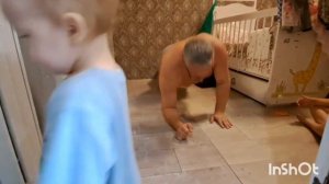 подъем с локтей  в планке