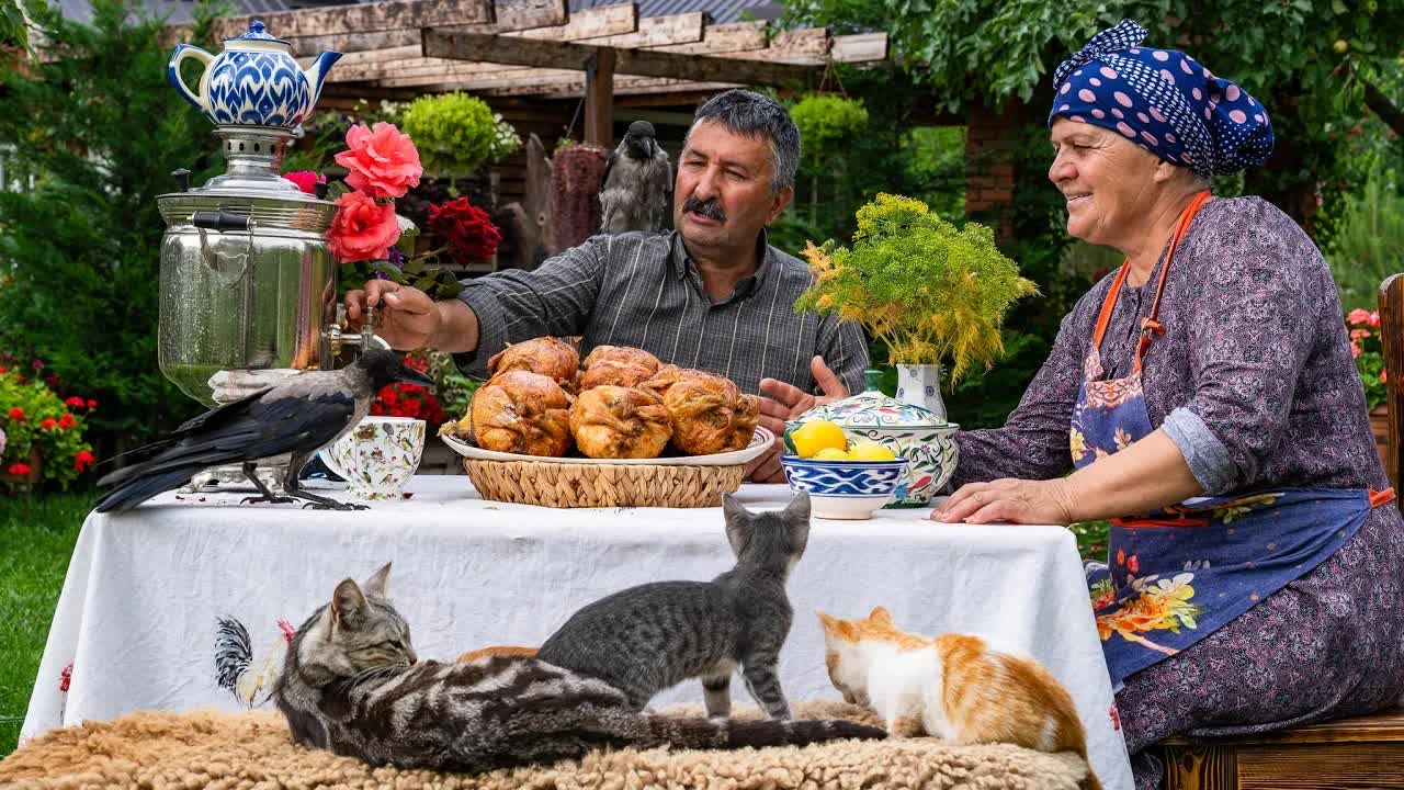 Деревенское Барбекю Курица с Картошкой