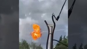 Кадры сбития БПЛА в Ижевске.