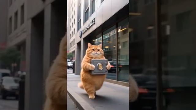 Рыжий котик живет свою лучшую жизнь