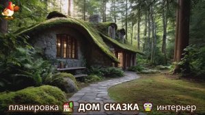 Сказочный дом мечты – 3D идея для вдохновения с планировкой и интерьером 🏡🏚️🏠 вариант (178)