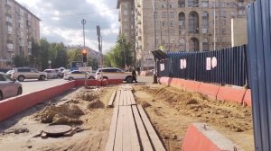 Благоустройство территории будущей станции Вавиловская Троицкой линии