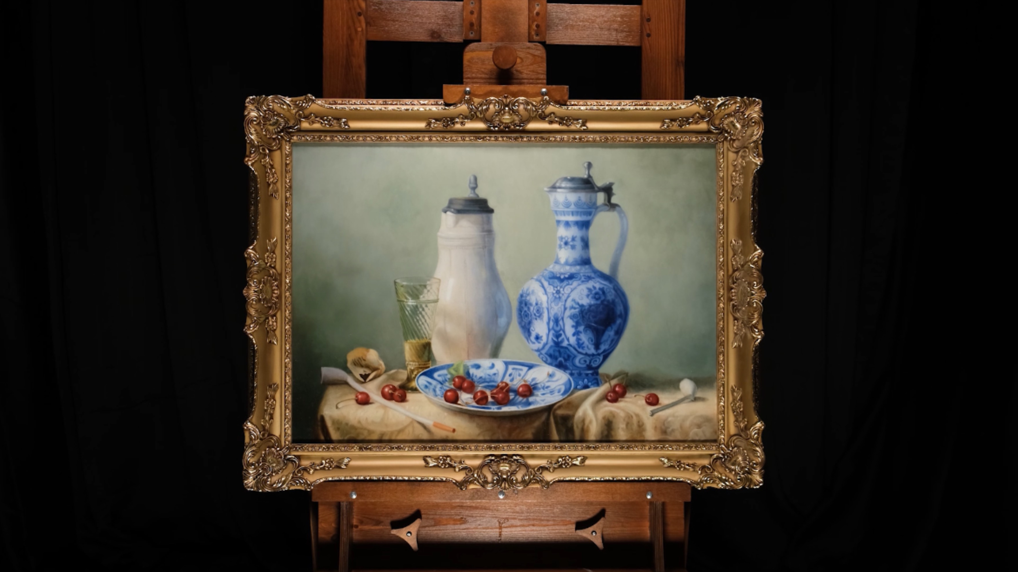 Джейкоб ван Халсдонк "Натюрморт с трубками" смотреть онлайн