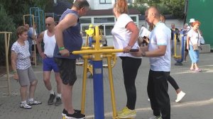 Жиросжигающие тренировки на уличных тренажёрах