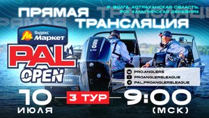 Рыболовный турнир Яндекс Маркет PAL Open 2025. Прямая трансляция - Третий тур
