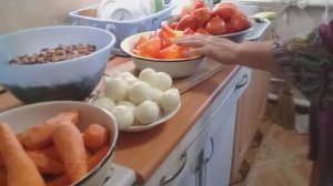 Жизнь в деревне  - Закрываю Салат на зиму в банках. ела деревенские ( Старенькое )