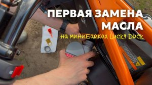 Первый раз меняем масло на минибайках Lucky Duck 🦆