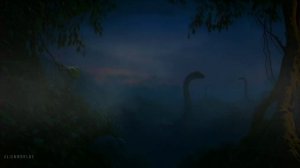 Jurassic Park Night with the Brachiosaurus Ambient Soundscape