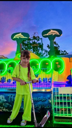 Вечер в парке аттракционов 🎉🎡🎢 #мойпарк #Волгоград #карусель