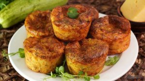 Летний перекус. КАБАЧКОВЫЕ МАФФИНЫ С СЫРОМ