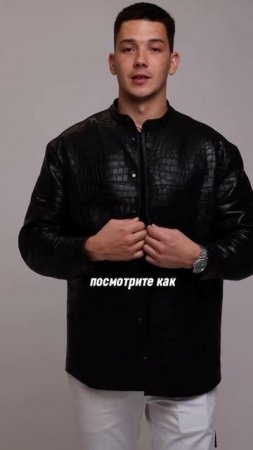 Сделали шикарную рубашку из кожи крокодила 🔥 Пишите для заказа.