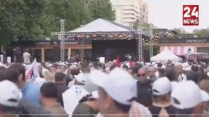 В центре Еревана прошла акция протеста с требованием освобождения бизнесмена Самвела Карапетяна