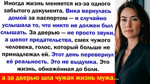 Вика вернулась за вещью… и узнала о двойной жизни мужа Аудио рассказы, Жизненные истории слушать