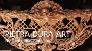 Столешница в стиле русской мозаики - Огонь с образами в камне