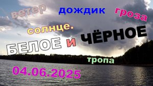 Белое-Чёрное-Белое. 4.06.2025. Прогулка по озёрам со спиннингом.
