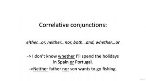 12 - Conjunctions