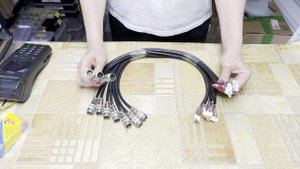 Изготовленный под заказ кабель на 8 контактов для проборов нашего заказчика - ИМ "Радиодар"